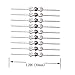 Waltz&F 300pcs Chandelier Connectors Clips Pins for Fastening Crystals Parts Bowtie, Chandelier Replacements (30mm-300pcs, Silver)