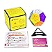 Megaminx Speed Cube, 3x3x3 Kilominx Gigaminx Cube Puzzle Games Twist Fidget Toys for Kids