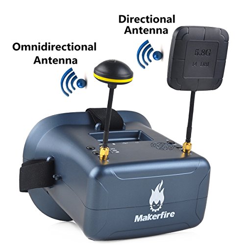 Makerfire-FPV-Goggles-with-DVR-58G-40CH-Raceband-Build-in-2000mAh-Battery-Headset-Glasses-Carrying-Case-for-FPV-Racing-Drone-RC-Quadcopter