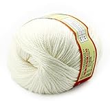 joylive Soft Wool Worsted Sweater Cashmere Knitting Knitted Warm Baby Yarn 50g White