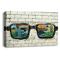 Canvas Wall Art Creative Graffiti Canvas Prints Home Artwork Decoration for Living Room Bedroom - 12x18 inches