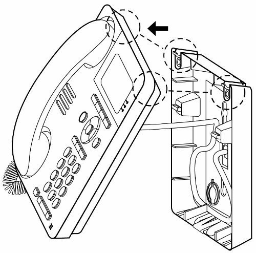Avaya Wall Mount Kit For Avaya 9508, 9504, 9608, 9611, and 9620 Phones, 700383375 Compatible
