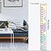 bingolar Kids Growth Chart, Children Height Chart Growth Wall Chart Height Wall Chart Art Hanging Rulers for Kids Bedroom Nursery Wall Decor Removable Height and Growth Chart(Pink 20cm x 200cm)