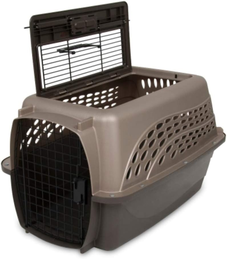 Petmate Two Door Top Load Dog Kennel : Hard Sided Pet Carriers : Pet Supplies