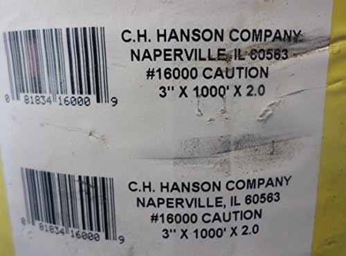 CH Hanson - Barricade Tape Caution (16000), 3 Wide x 1000 Ft by CH Hanson