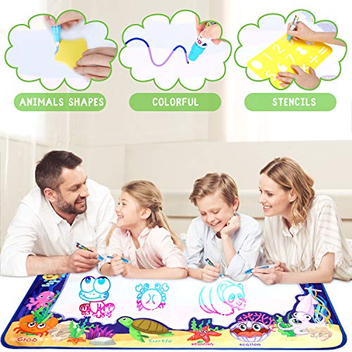 image for Adsoner Water Magic Mat, Aqua Drawing Magic Mat, Water Painting Doodle