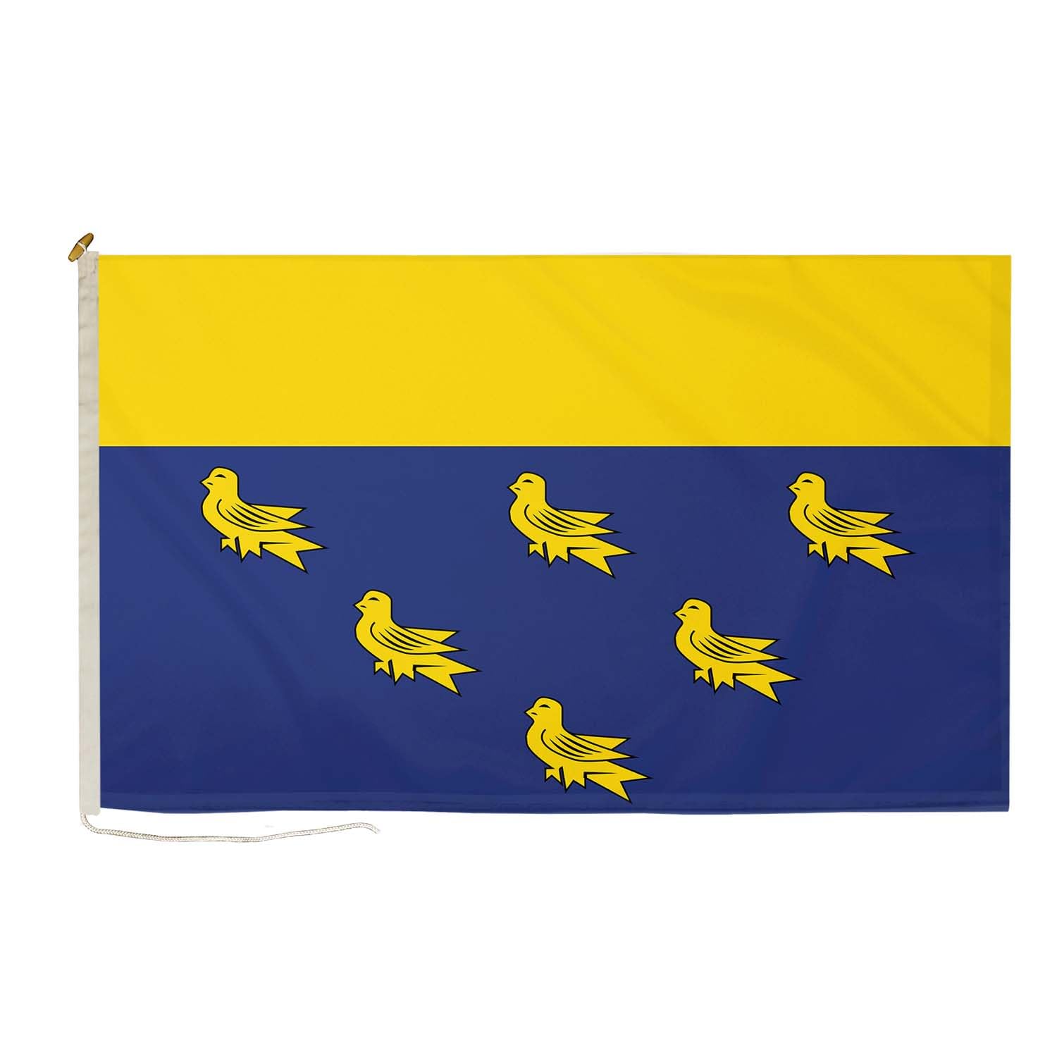 DuraFlag West Sussex 3ft x 2ft with Rope and Toggled - Premium Quality 3x2ft (90x60cm) Flags