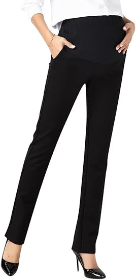 Foucome Maternity Dress Pants Wide Leg Work Office Over Bump Trousers Black Us 2xl Tag 4xl Amazon Ca Clothing Accessories