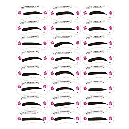Eyebrow Stencils Eyebrow Grooming Shaping Templates Makeup Beauty Tools 24pcs
