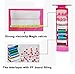 NKTM 6-Shelf Girls Closet Hanging Shelf Shoe Sweater Clothing Organizer for Students Children Pink 600D Oxford Fabric,10.3x11.8x33 inches