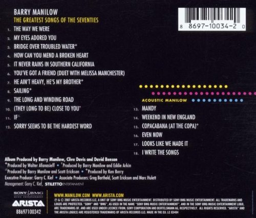 Barry Manilow - The Greatest Songs of the Seventies - //medicalbooks.filipinodoctors.org