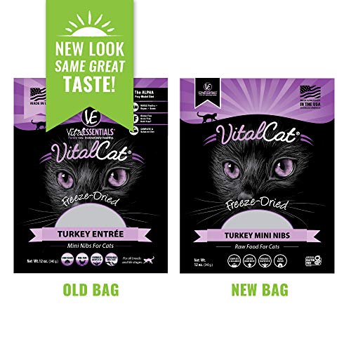 Vital Essentials Vital Cat FreezeDried GrainFree Turkey Mini Nibs Cat