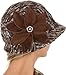 Sakkas Womens Wool Blend Foldable Cloche Bucket Winter Hat with Velvet Flower Accent