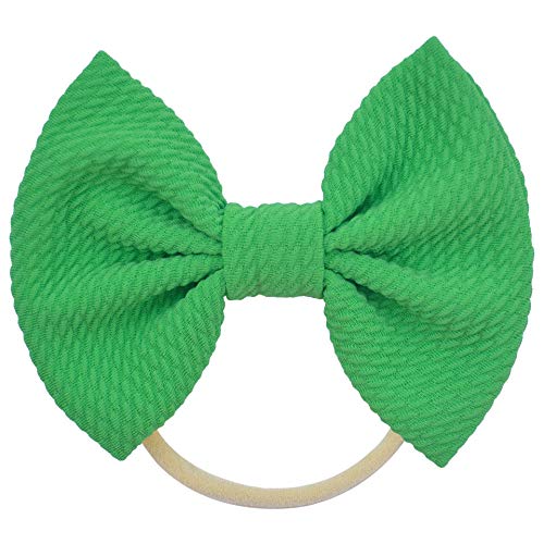image for Toptim Baby Girl's Elastic Headbands and Bows for Newborn Infant Toddl