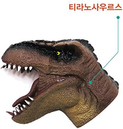 Play Nature Kids Children Dinosaur Tyrannosaurus Hand Puppet Toys (Brown)