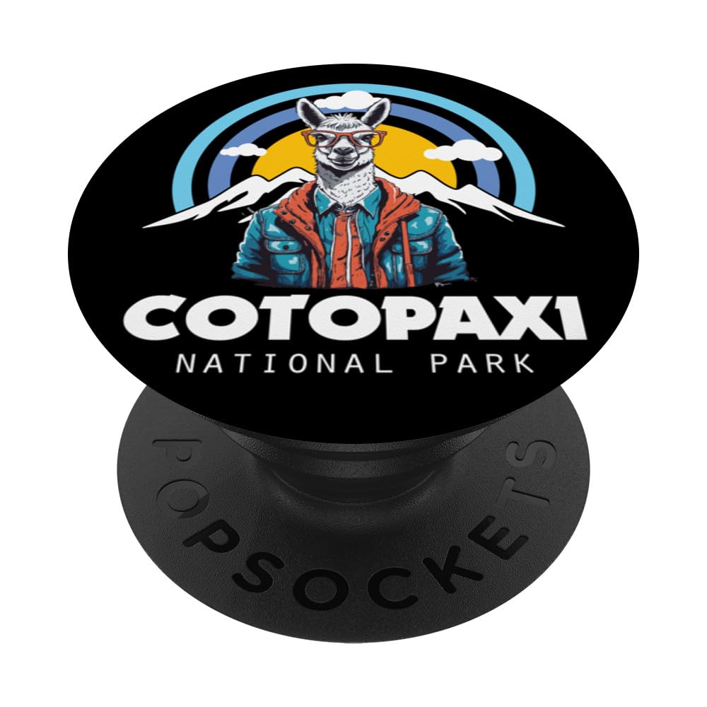 Cotopaxi National Park Llama Gangsta Mountains Souvenir Hike PopSockets Swappable PopGrip