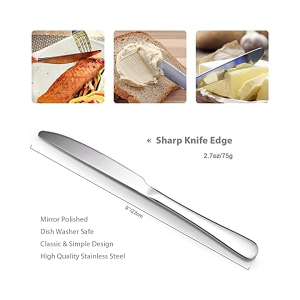 16-Piece-Cutlery-Set-for-4Ben-Bel-Stainless-Steel-Tableware-Dinnerware-Knife-Fork-Spoon-Set-Easy-Clean-Dishwasher-Safe 16-Piece Cutlery Set for 4 Persons–Ben & Bel Stainless Steel Knife, Fork and Spoon Tableware Set–Easy-Clean & Dishwasher…