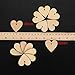 Outus 100 Pieces Wooden Blank Hearts for Crafts 1.57 Inch Wood Unfinished Hearts with Holes with 32.81 ft/ 10 Meter Hemp Rope for DIY Valentine Arts Wedding Card Making Crafts Decoration