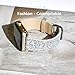Apple Watch Band Leather Glitter 38mm- MIFFO iWatch Strap Extreme Deluxe Shiny Bling PU Leather Bracelet Wristband for Apple Watch Series 3, Series 2, Series 1, Sport Edition (Z-Silver-38mm)