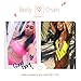 NABROJ Gold Body Chain Jewelry for Women, Rhinestone Body Chain Iridescent Pink Bra Summer Costume Fluorescent Jewelry for Women Sexy -STL01 Crystal