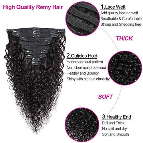 Curly Clip In Hair Extensions 16 Inch Curly Hair Clip Ins Real