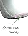 Yomandamor Women's Non-binding Cotton Knee-Hi Diabetic Socks Boot Socks with Cushion Sole and Seamless Toe,4 Pairs L Size