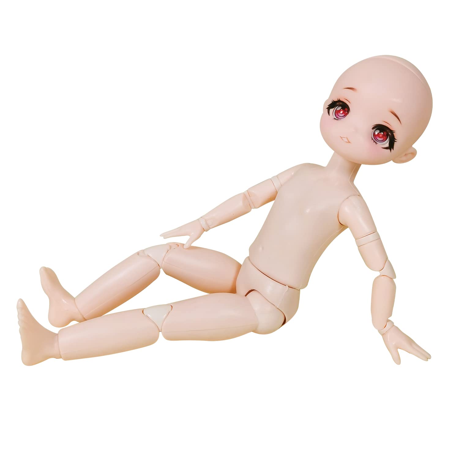 Proudoll 1/6 BJD 30cm Ball Jointed SD Doll - 18 Move Joints Action Figure, PVC DIY Body, Customized Handmade Makeup (Alana)