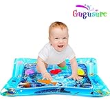 Gugusure Inflatable Tummy Time Water Play Mat , Indoor and Outdoor Baby Play mat Leakproof, Fun Activity Play Center Your Baby's Stimulation Growth 26