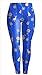 Sister Amy Women's High Waist Printed Santa Claus Ankle Elastic Tights Legging