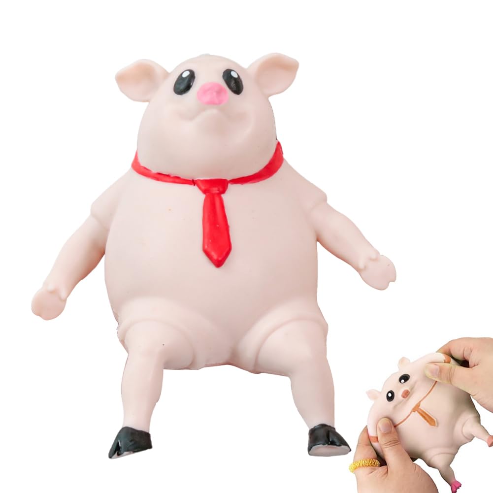 Pig Stress Toys, Piggy Stress Relief Toys, Stretchy Piggy Toy, Suitable for Decompression Relaxation Anti-Anxiety, Adult Children's Gift, 2 Pcs