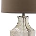Safavieh Lighting Collection Glass Bottom Antique Silver and Wheat Table Lamp, Set of 2