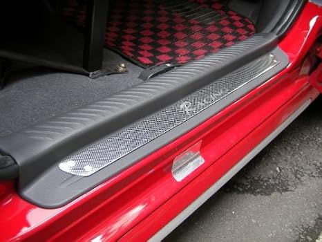 Amazon 汎用エントランスモール 汎用スカッフプレート カーボン 車 バイク 車 バイク