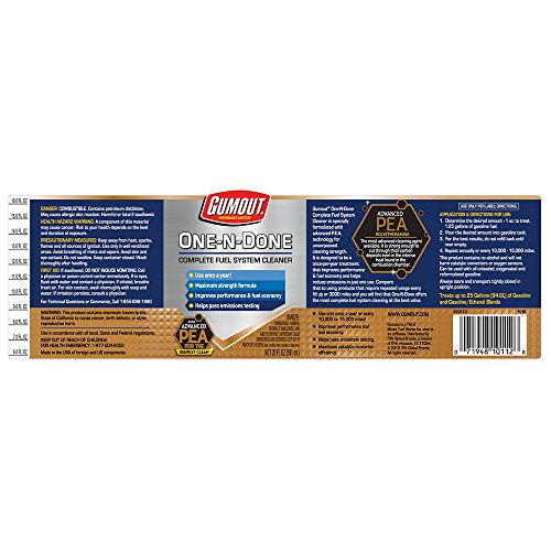 Gumout 510112 OneNDone Complete Fuel System Cleaner, 20 oz. Pricepulse