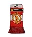 Manchester United Woven Bar Scarf Reversible Red- White 2015-2016