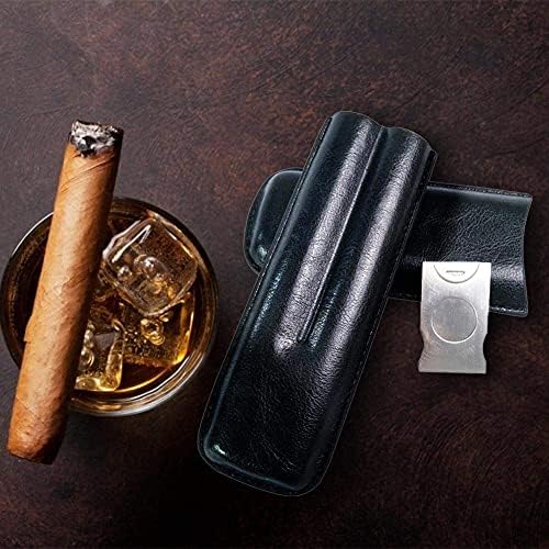 JQCHY Cigar Humidors, Cigar Leather Humidor Cigar Holster with Cigar