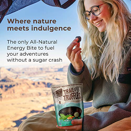 Trail Truffles - Vegan, Paleo Friendly Superfood Protein Balls - Healthy, Plant Based, Gluten Free, Dairy Free, Soy Free, Non-GMO Snacks (Mint CrÃ¨me, 1 Pack)