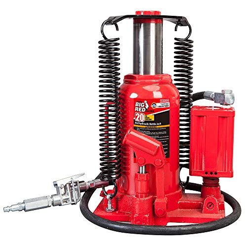 BIG RED 20 Ton Hydraulic Aluminum Alloy Pump/Pneumatic Quick Lift Welded Car Bottle Jack, Longer Lifespan, Ideal for Car, Pickup, Truck, SUV, Industrial Engineering - Image 3
