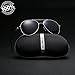 LUOMON Sunglasses Men Polarized UV Protection,Mens Sports Sun Glasses for Fishing Floating Driving Running Baseball -Silver