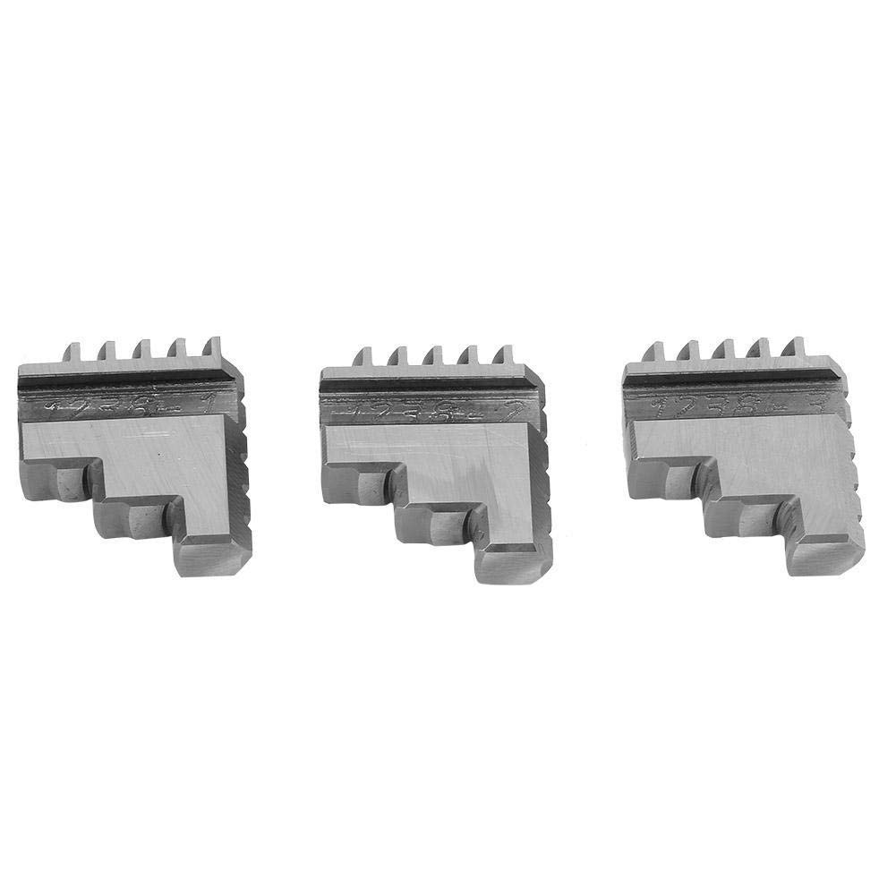 3pcs K11-80 Inside Jaw Chuck Self-Centering Rotary Metal Lathe Chuck Parts Jaws Metal Processing Woodworking Tool