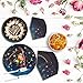 Havercamp Starry Night Sweet 16 Party Bundle - Dinner & Dessert Plates, Luncheon & Beverage Napkins, Garland, Mylar Balloon - Girl's 16th Birthday Party