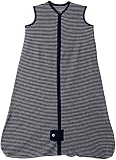 Burt's Bees Baby - Beekeeper Wearable Blanket, 100% Organic Cotton, Classic Stripe Midnight (Medium)