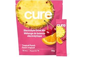 Cure Hydration Electrolyte Drink Mix – Tropical Punch (14 Sachets)