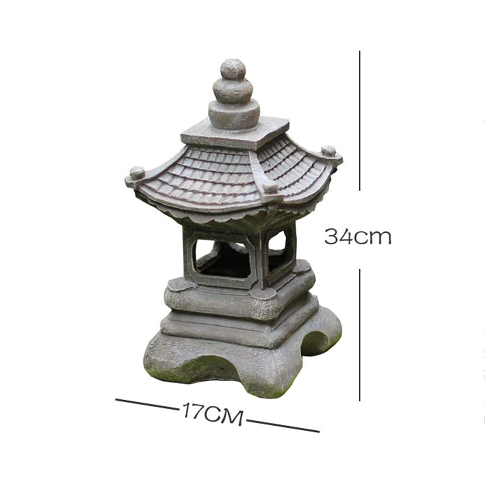 34 Cm Grey 17 En Plein Air Style Japonais Solaire Zen Jardin Lumières