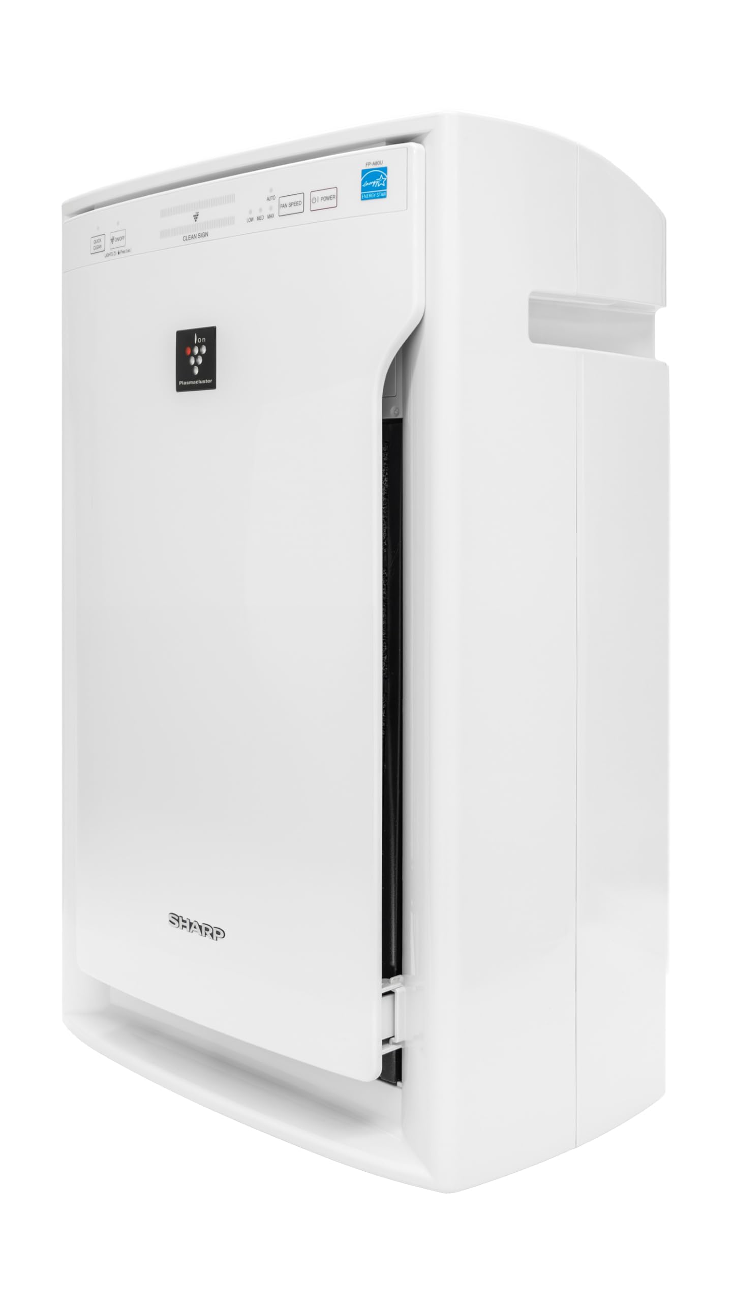 SHARP Air Purifier with Plasmacluster Ion Technology and Triple Filtration, including True HEPA Filter. Covers up to 2,198 sq. ft. for Large Rooms, for Dust, Smoke, and Pollen. FPA80UW