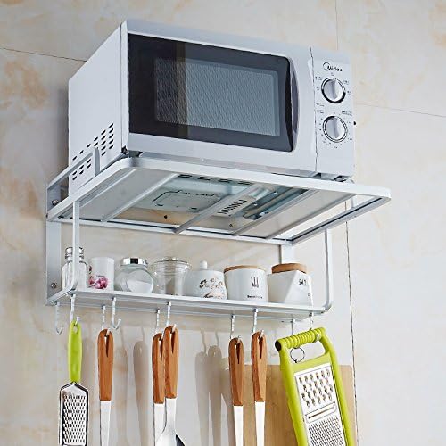 Ottocasa Microwave Oven Shelves With Hooks 304 Stainless Steel