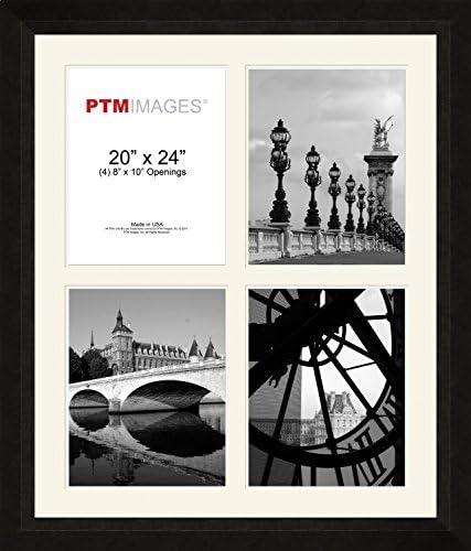 Pro Tour Memorabilia 8-0494 "Photo Collage set of 4 - I, 23.5x27.5 WALL ART", Black