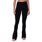 Ukaste Women's Petite Mini Flare Pants 26"/ 28"/ 30" - High Waist Slim Casual Lounge Bootcut Yoga Leggings