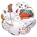eZAKKA Pin Cushions for Sewing, Wrist Pin Cushion Cute Sewing Pin Holder Needle Pincushions (Sewing Necessities Pattern White)