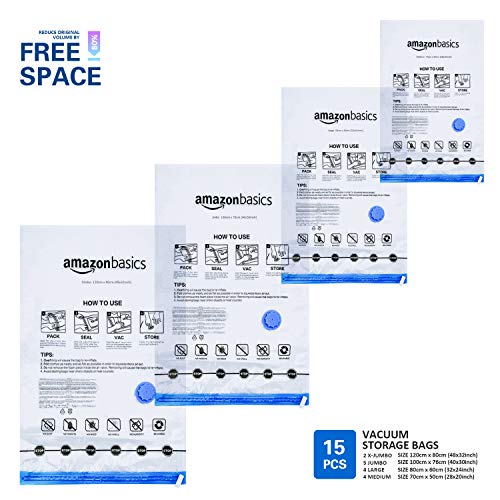 AmazonBasics-Vacuum-Compression-Storage-Bags-with-Hand-Pump-15-Pack-2-X-Jumbo-5-Jumbo-4-Large-4-Medium
