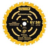 DEWALT 6-1/2-Inch Circular Saw Blade, Precision Framing, 24-Tooth (DW9199)